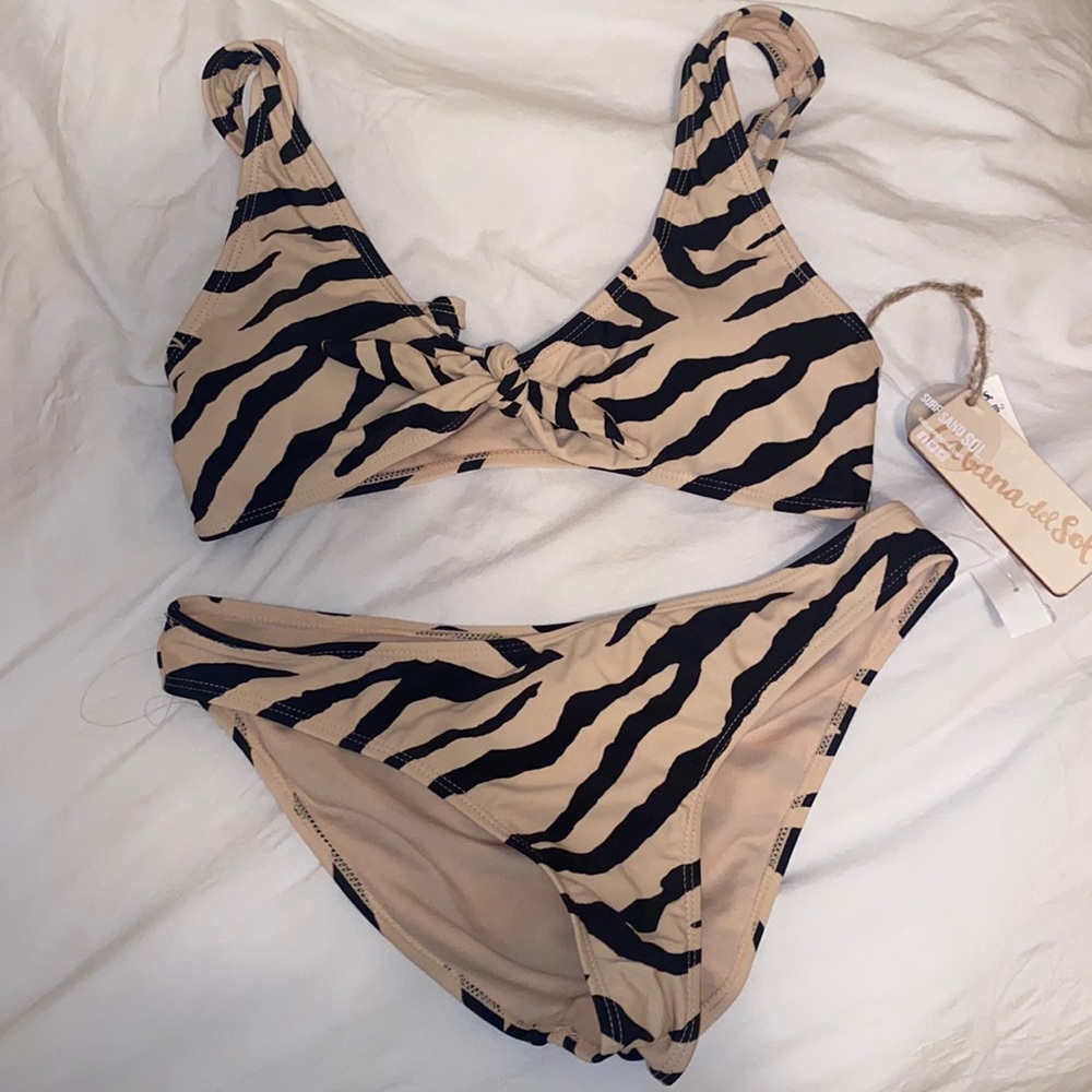 COPY - Tan Zebra Bikini